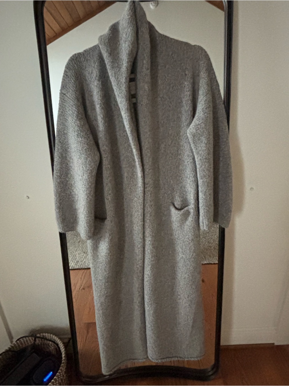 Lauren Manoogian Long Open-Front sweater- Gray